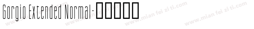 Gorgio Extended Normal字体转换